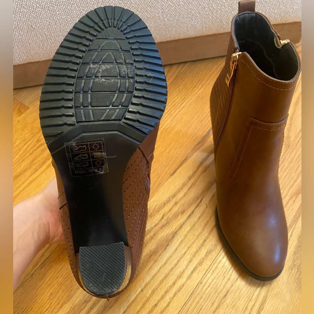Tan Booties - Picture 7 of 8